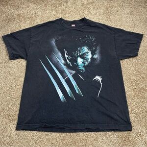 Vintage 00s Marvel X-men Wolverines Logan T-shirt Size 2XL Mad‎ Engine Rare Tee